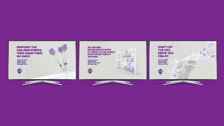 Accountancy Insurance_Ad campaign_TV screen view