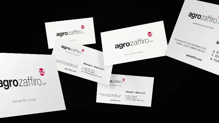 Agro Zaffiro_Stationery design and Business Cards_Business card design