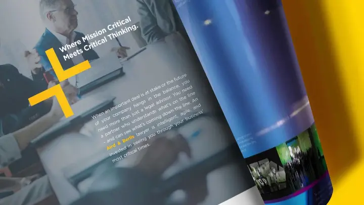 Aird Berlis_Ad campaign_Advertising Headlines_Close up view