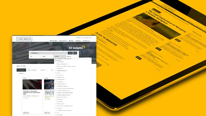 Aird Berlis_Web design_Website development_Insights page