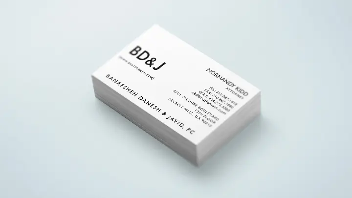BDJ Injury Lawyers_BDJ_Stationery Design_Business Card