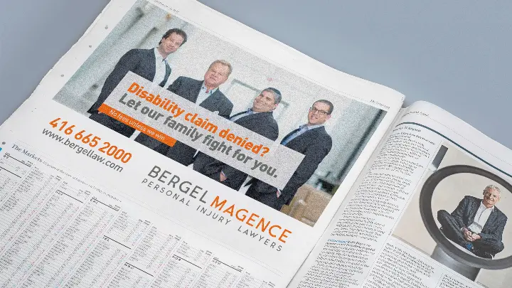Bergel Magence LLP_Advertising Campaign_Newspaper ad 2