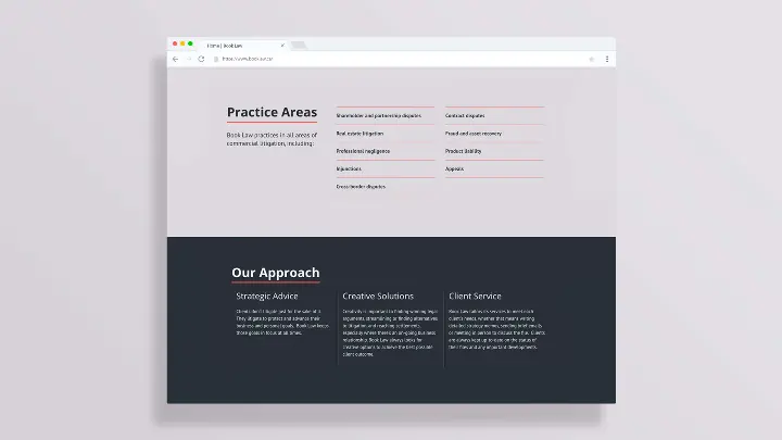 Book Law_Web design_Website development_practice areas