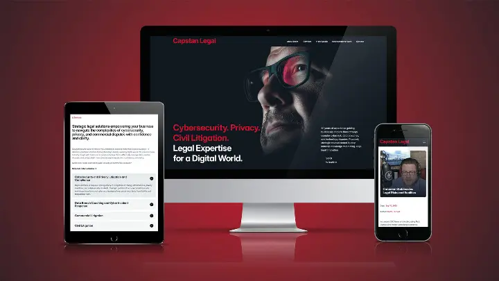 Capstan Legal Responsive Web Development mockup