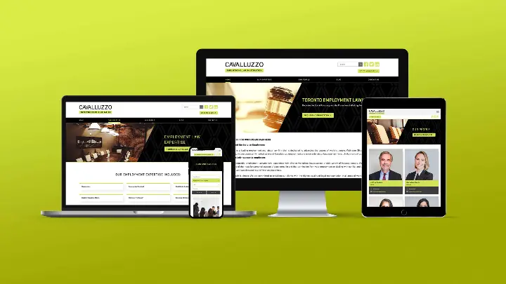 Cavalluzzo Employment Law Website Screenshot