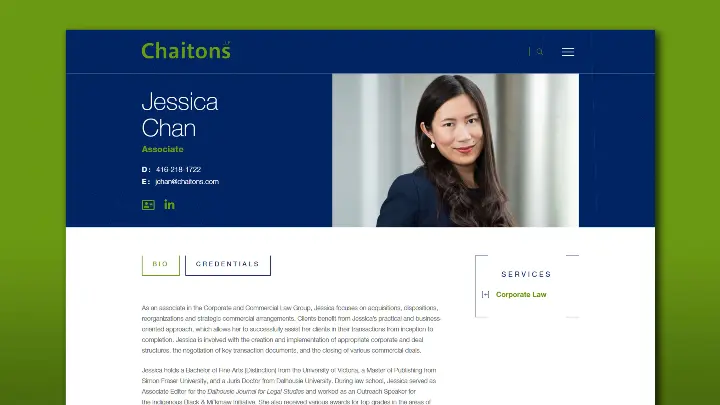 Chaitons_Content marketing and copywriting_Professional bio and profile