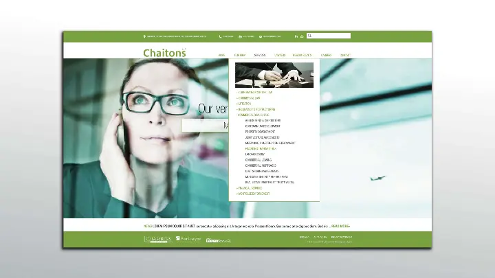 Chaitons_Web design_Website development_2014_Drop down menu