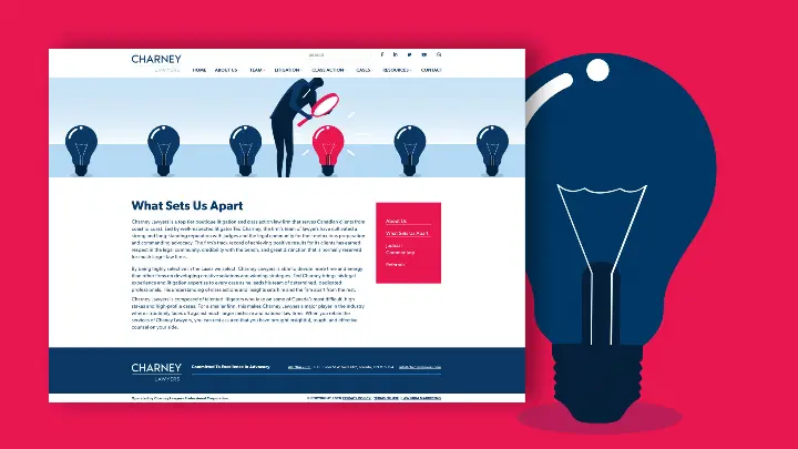 Charney Lawyers__Web Development_Brand Positioning and Awarness_what sets Us Apart