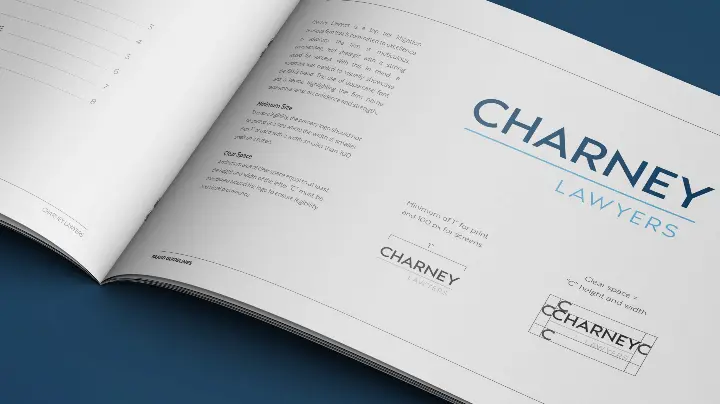 Charney Lawyers_Logo design_Minimum Size and Clear Space