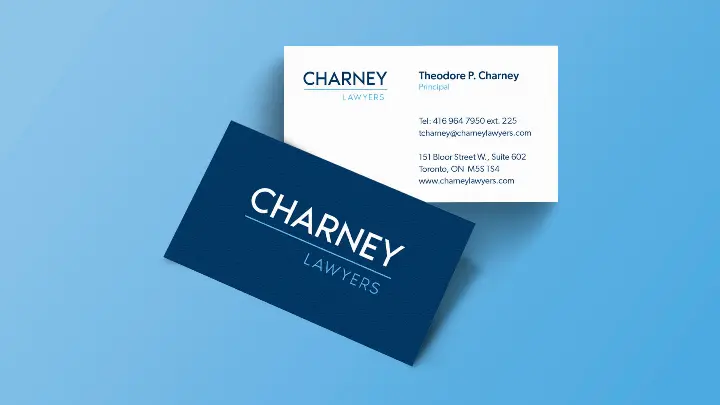 Charney Lawyers_Stationery design_Business Card design