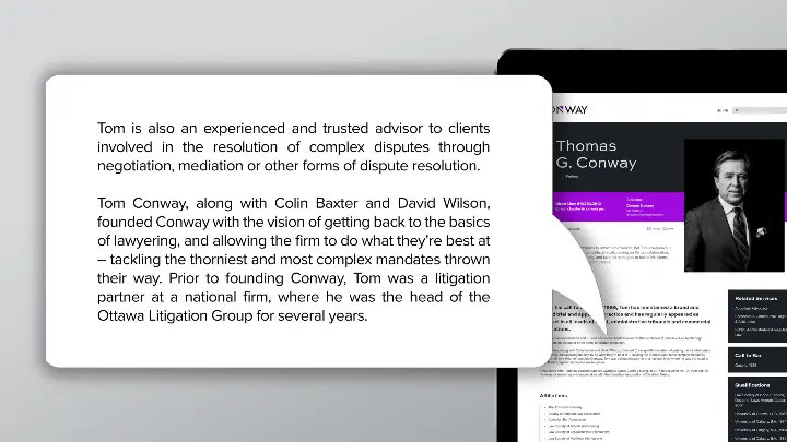 Conway professional writing