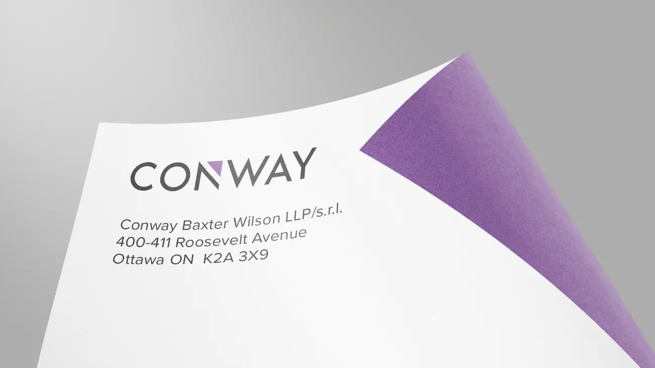 Conway letterhead closeup