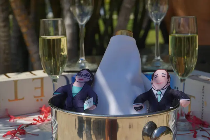 Cubicle Fugitive_Voodoo Dolls with Champagne_2017 02 18