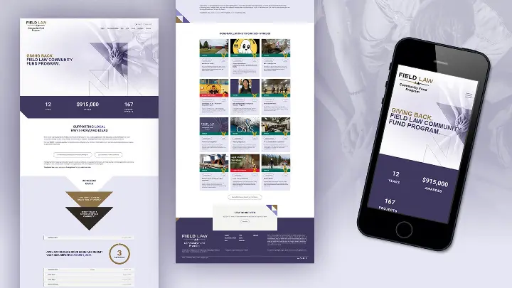 Field Law Community Fund Program Website Homepage