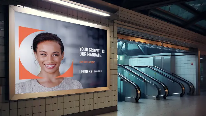 Lerners advertisement in Toronto PATH