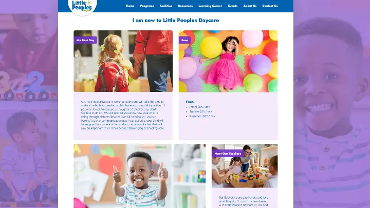 Little People Daycare_web Development_I am New to Little People Daycare 