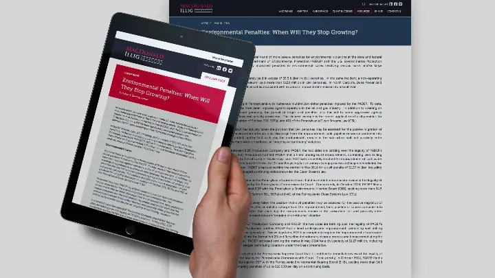 MacDonald Illig Jones Britton LLP_Newsletter_Email_Tablet View