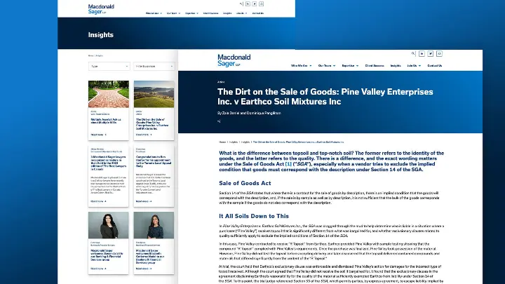 Macdonald Sager_WebDevelopment_Insigths