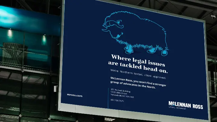 McLennan Ross Yellowknife advertising campaign horizontal view