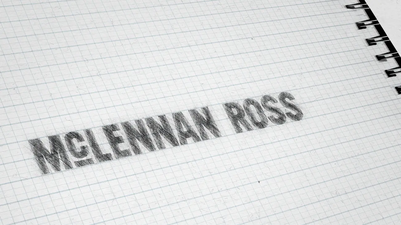 McLennan Ross sketch of logo