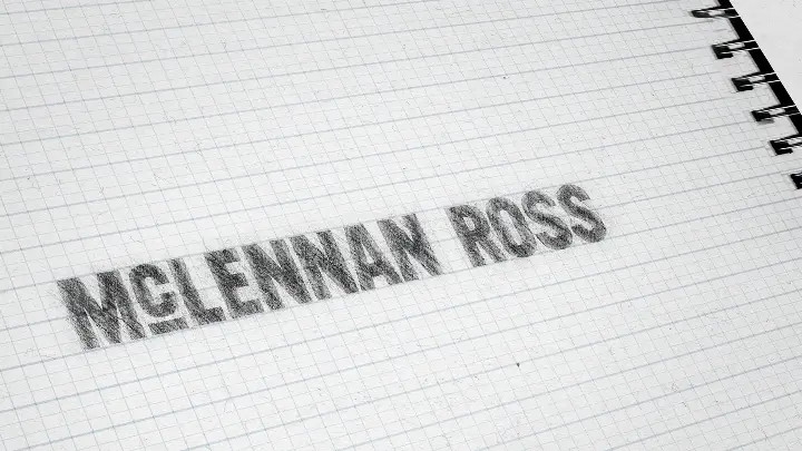 McLennan Ross sketch of logo