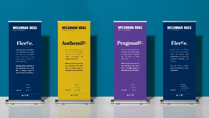 McLennan Ross tradeshow banners