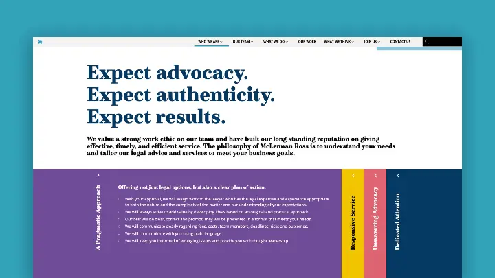 McLennan Ross promises on website