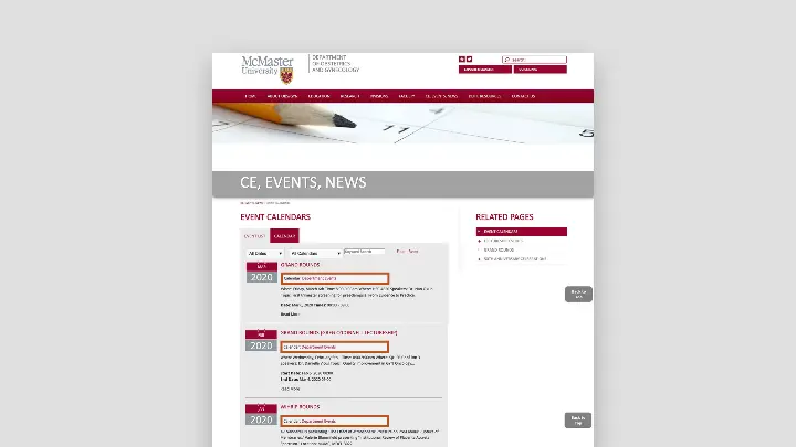 McMaster University Department of Obstetrics and Gynecology_OBGYN_Web design_Website development_CE_Events_News
