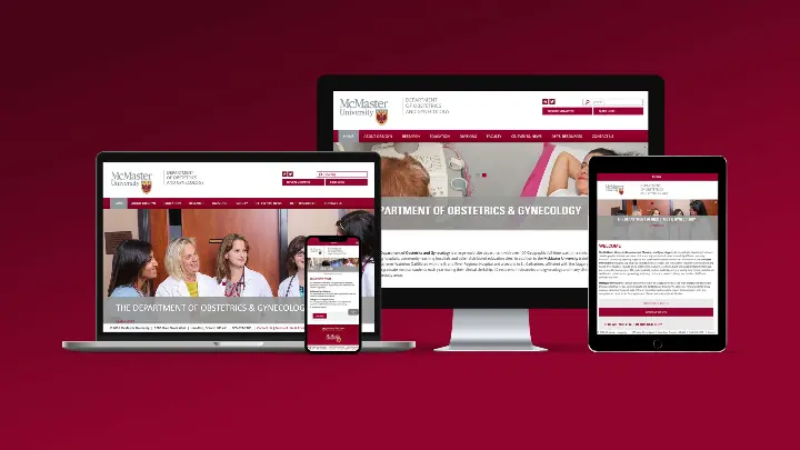 McMaster University Department of Obstetrics and Gynecology_OBGYN_Web design_Website development_Home page design