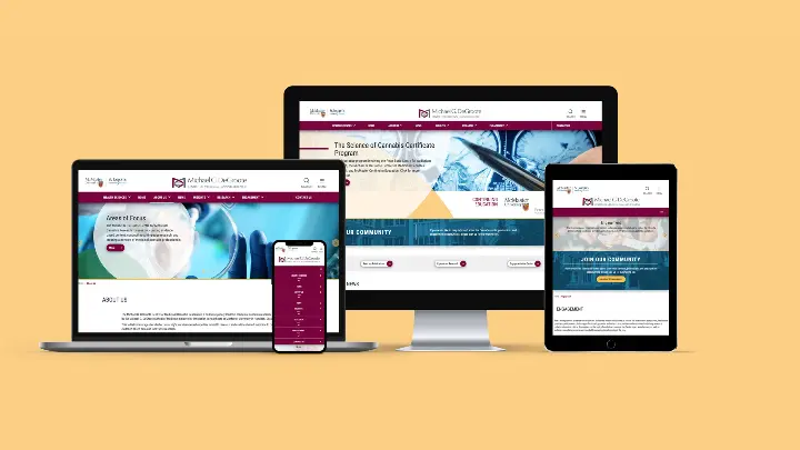 McMaster University Centre for Medicinal Cannabis_Web design_Website development_About us page design_Home page design