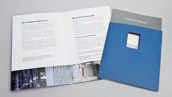 Paliare Roland Rosenberg Rothstein LLP_Brochure design_Employee branding_inside view