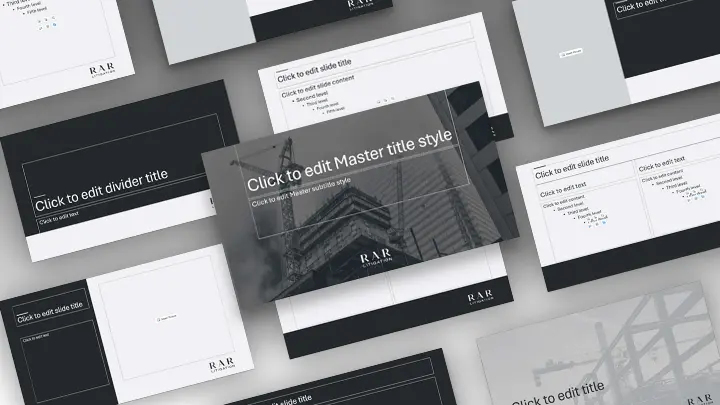 RAR Litigation_PowerPoint Template Design