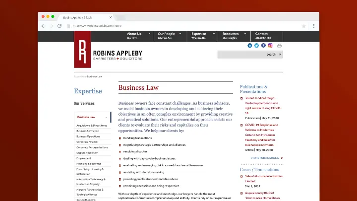 Robins Appleby_Web design_Website development_Home page design (1)