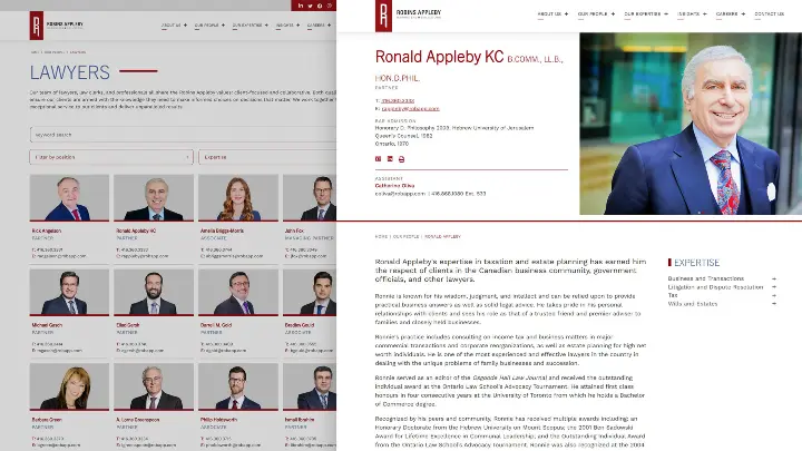 Robins Appleby_Website Development_Our People