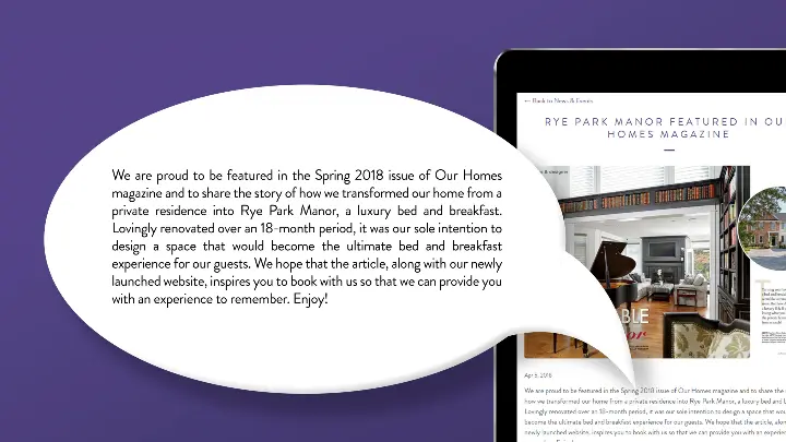 Rye Park Manor_Content Marketing and Copywriting_News Article