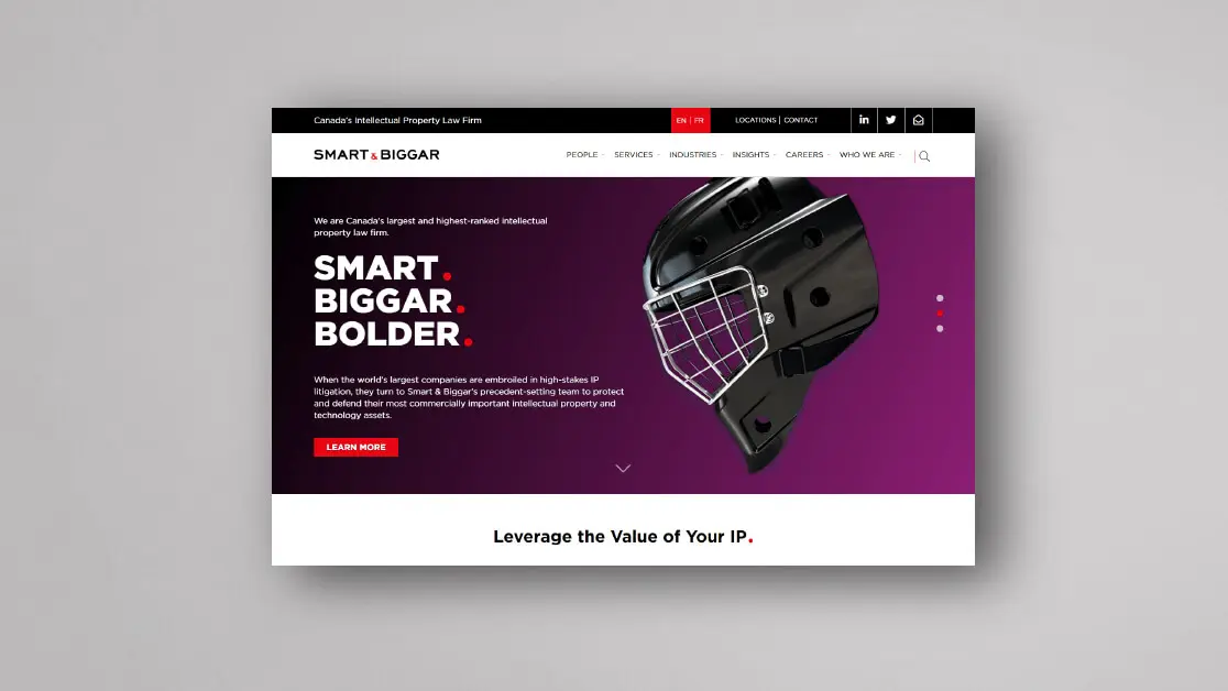 Smart Biggar_S B_Brand positioning and awareness campaign_Home page_09