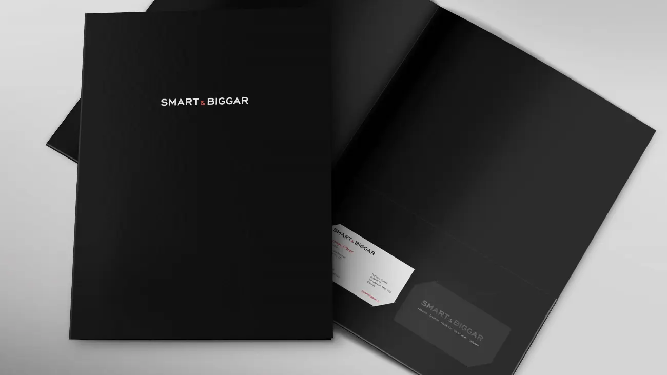 Smart Biggar_S B_Stationery_Pocket folder_inside and front view