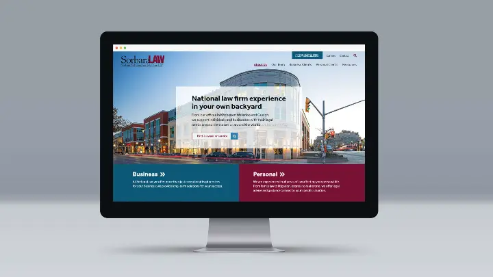 Sorbara Law_Web Design_Website Development_Desktop View