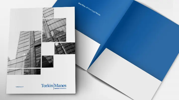 Torkin Manes_Stationery_Pocket folder design_Cover and inside view_02