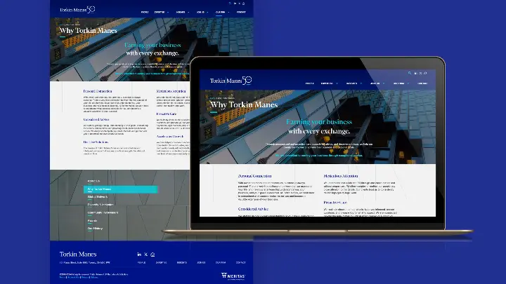 Torkin Manes Our Firm Page on Website